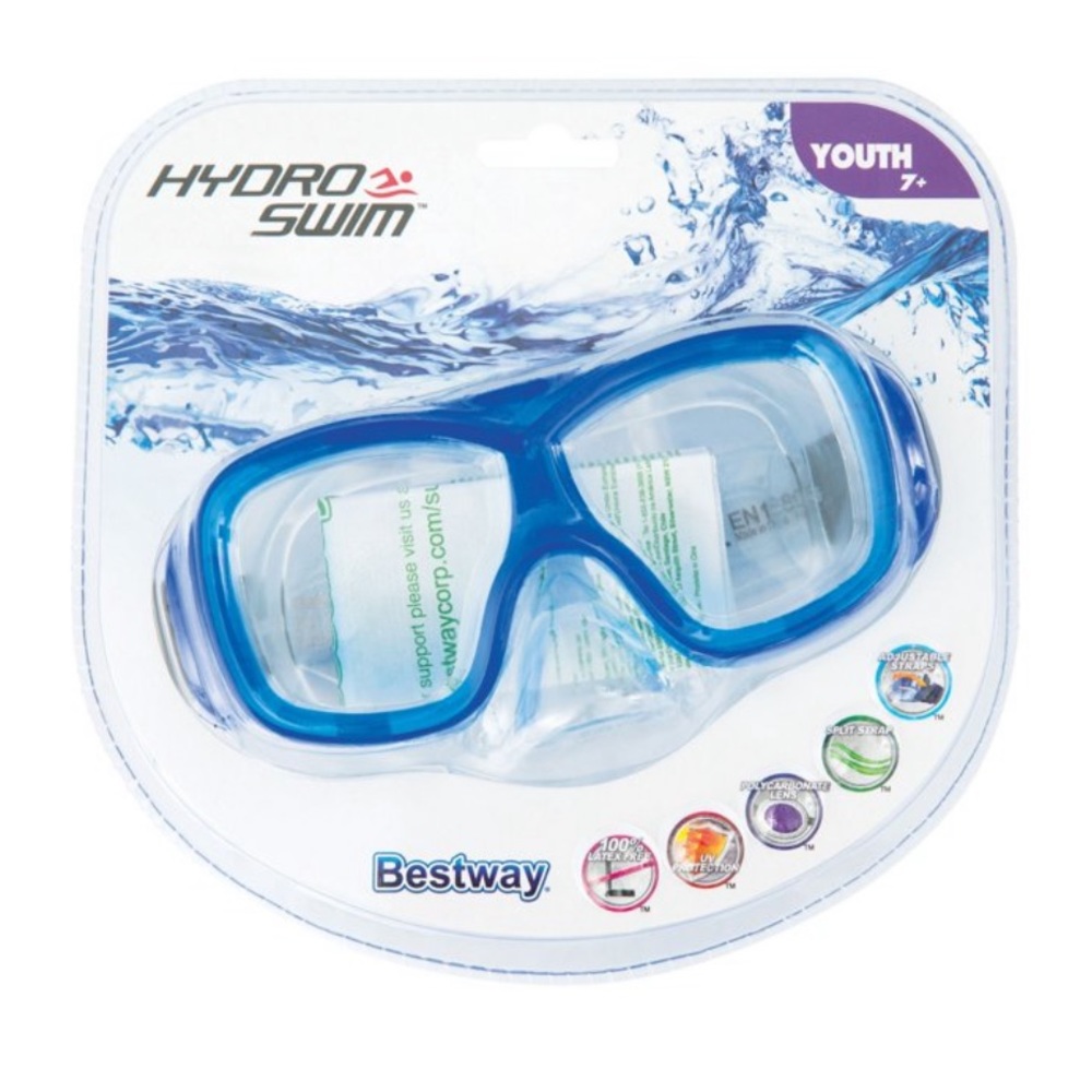 Bestway Hydro-Swim Plastic Blend Aquanaut Kids Swim Dive Mask NWT